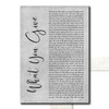 Tesla What You Give Grey Rustic Script Song Lyric Print