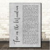 The Grateful Dead Fire on the Mountain Grey Rustic Script Song Lyric Print