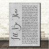 The Jackson 5 I'll Be There Grey Rustic Script Song Lyric Print