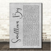 Bronski Beat Smalltown Boy Grey Rustic Script Song Lyric Print