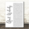 Chaka Khan Ain't Nobody White Script Song Lyric Print