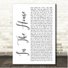 Crowder In The House White Script Song Lyric Print