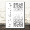 Don Williams Lord I Hope This Day Is Good White Script Song Lyric Print