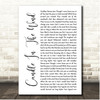 Elton John Candle In The Wind White Script Song Lyric Print