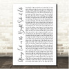 Monty Python Always Look on the Bright Side of Life White Script Song Lyric Print