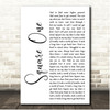 Tom Petty Square One White Script Song Lyric Print