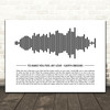 Garth Brooks To Make You Feel My Love Sound Wave Minimal Song Lyric Print