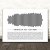 Katy Perry Thinking of You Sound Wave Minimal Song Lyric Print
