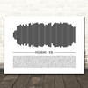 KSI Holiday Sound Wave Minimal Song Lyric Print