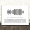 Rascal Flatts Bless The Broken Road Sound Wave Minimal Song Lyric Print