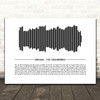 The Cranberries Dreams Sound Wave Minimal Song Lyric Print