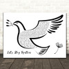 Al Green Let's Stay Together Black & White Dove Bird Song Lyric Print