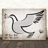 Aaliyah At Your Best (You Are Love) Vintage Dove Bird Song Lyric Print