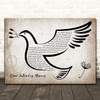 The Sandpipers Come Saturday Morning Vintage Dove Bird Song Lyric Print