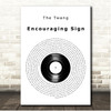 The Twang Encouraging Sign Vinyl Record Song Lyric Print