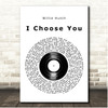 Willie Hutch I Choose You Vinyl Record Song Lyric Print