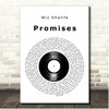 Wiz Khalifa Promises Vinyl Record Song Lyric Print