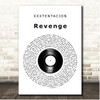 XXXTENTACION Revenge Vinyl Record Song Lyric Print