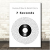 Youssou NDour & Neneh Cherry 7 Seconds Vinyl Record Song Lyric Print