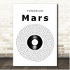 YUNGBLUD Mars Vinyl Record Song Lyric Print