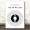 Chris Stapleton Joy Of My Life Vinyl Record Song Lyric Print