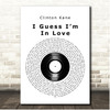 Clinton Kane I Guess Im In Love Vinyl Record Song Lyric Print