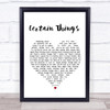 James Arthur Certain Things White Heart Song Lyric Quote Print
