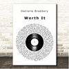 Danielle Bradbery Worth It Vinyl Record Song Lyric Print