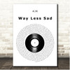 AJR Way Less Sad Vinyl Record Song Lyric Print