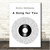 Donny Hathaway A Song for You Vinyl Record Song Lyric Print