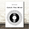 Donovan Catch The Wind Vinyl Record Song Lyric Print