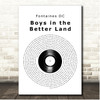 Fontaines D.C. Boys in the Better Land Vinyl Record Song Lyric Print