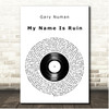 Gary Numan My Name Is Ruin Vinyl Record Song Lyric Print