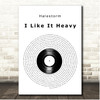 Halestorm I Like It Heavy Vinyl Record Song Lyric Print