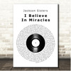 Jackson Sisters I Believe In Miracles Vinyl Record Song Lyric Print