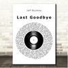 Jeff Buckley Last Goodbye Vinyl Record Song Lyric Print