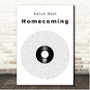 Kanye West Homecoming Vinyl Record Song Lyric Print