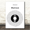 Khalid Motion Vinyl Record Song Lyric Print