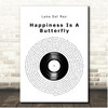 Lana Del Rey Happiness Is A Butterfly Vinyl Record Song Lyric Print