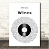 Athlete Wires Vinyl Record Song Lyric Print