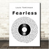 Louis Tomlinson Fearless Vinyl Record Song Lyric Print