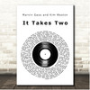 Marvin Gaye and Kim Weston It Takes Two Vinyl Record Song Lyric Print