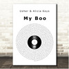 My Boo Usher & Alicia Keys Vinyl Record Song Lyric Print
