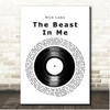 Nick Lowe The Beast In Me Vinyl Record Song Lyric Print