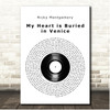 Ricky Montgomery My Heart is Buried in Venice Vinyl Record Song Lyric Print