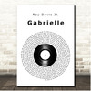 Roy Davis Jr. Gabrielle Vinyl Record Song Lyric Print