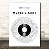 Status Quo Mystery Song Vinyl Record Song Lyric Print