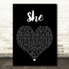 Jen foster She Black Heart Song Lyric Quote Print