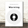 The Notorious B.I.G. Warning Vinyl Record Song Lyric Print
