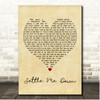 Josh Abbott Band Settle Me Down Vintage Heart Song Lyric Print